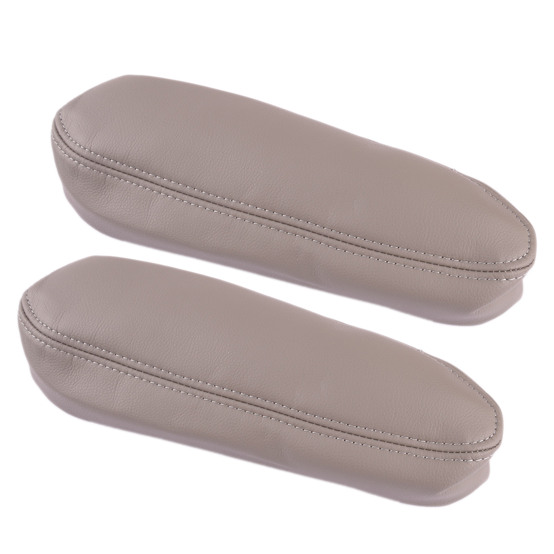 Leather Car Seat Cover - 1 par cinza assento do carro