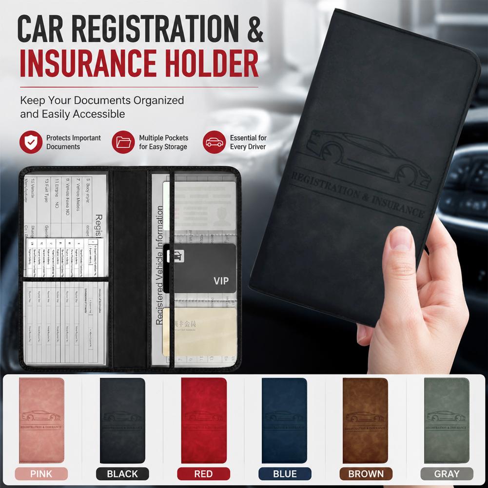 Car Accessories For Elderly - Porta-Cartões de Registro e Seguro de
