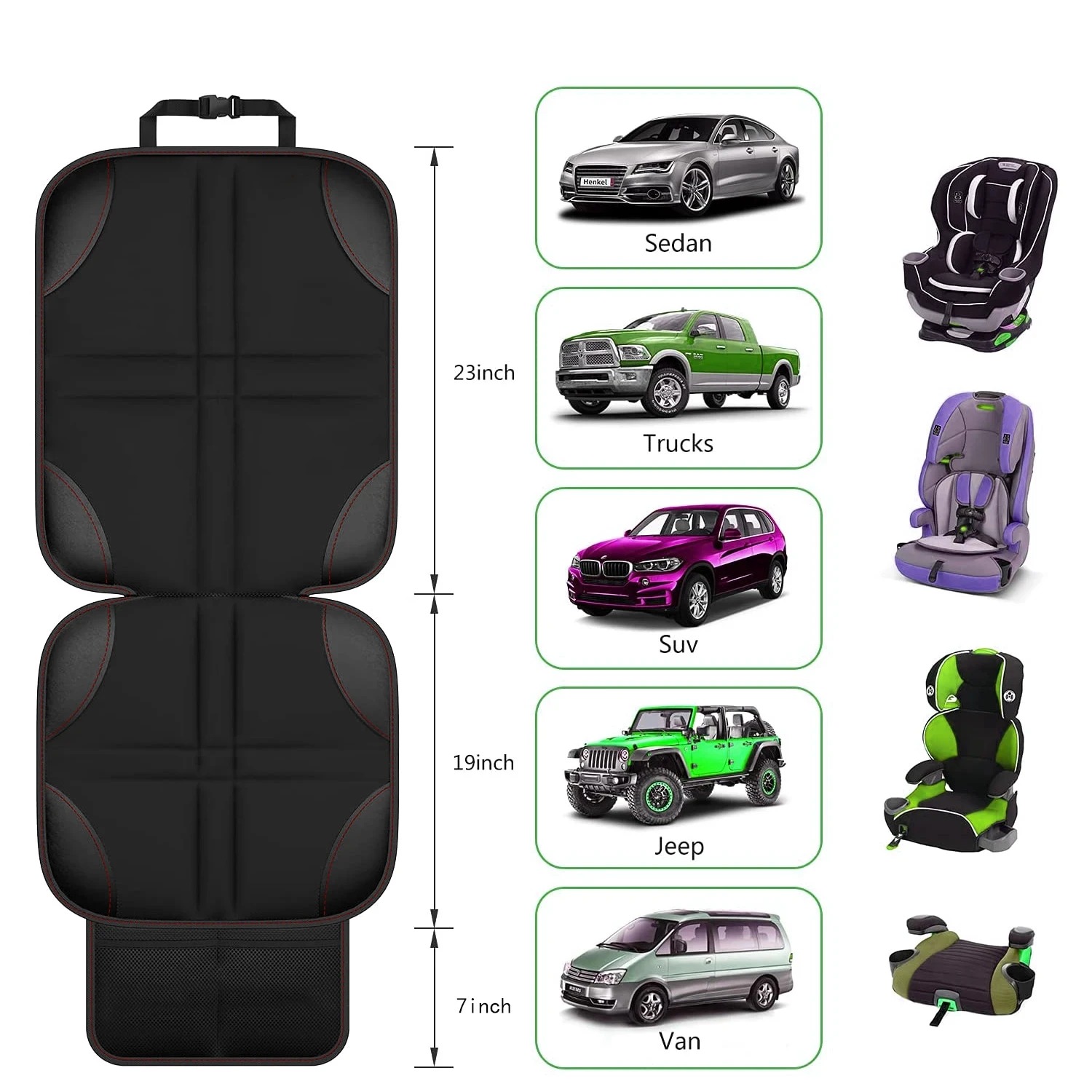 Protetor de Assento de Carro I - Leather Car Seat Cover avaliação e preço
