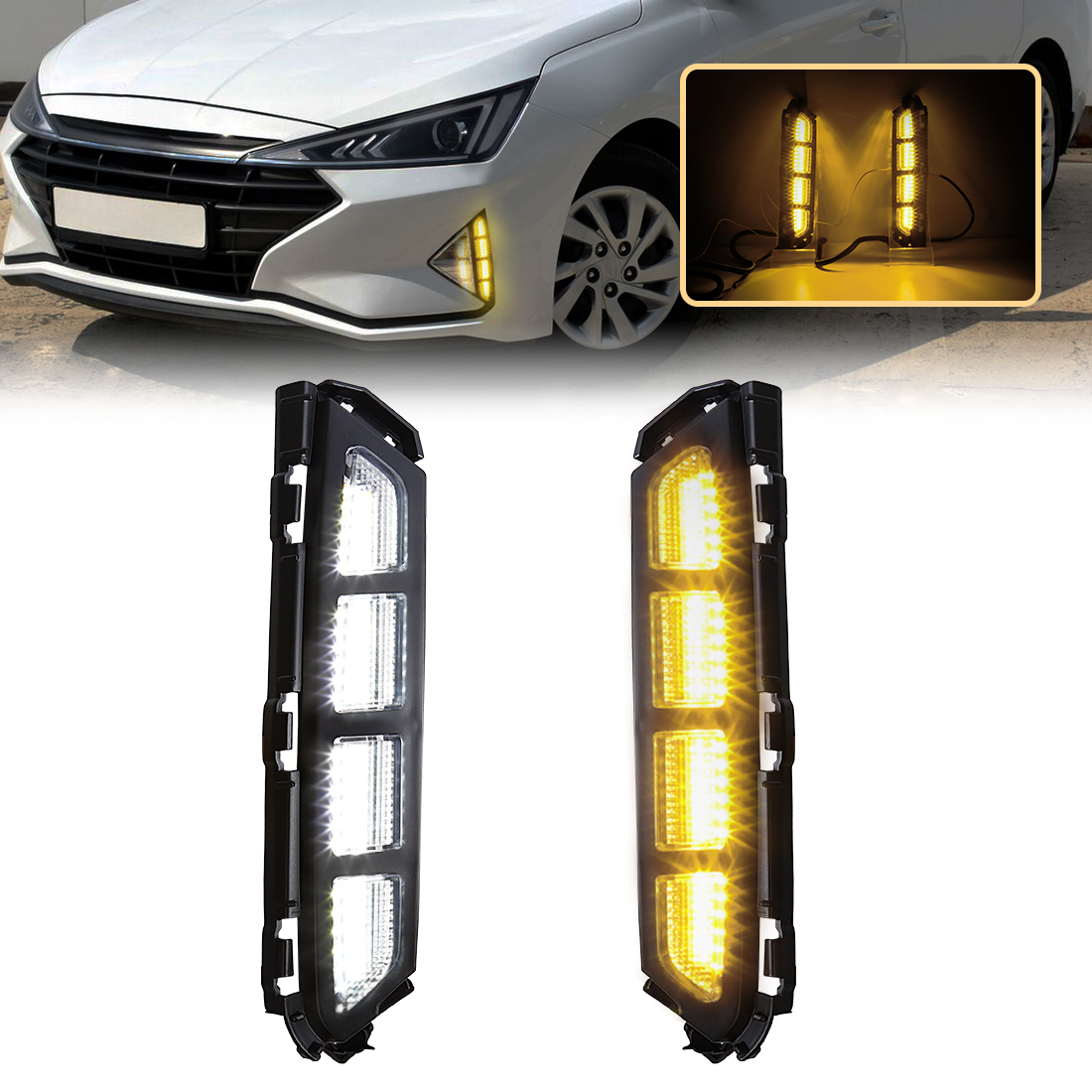 2 pçs led lâmpada de nevoeiro  - Car Accessories For Road Trip avaliação e preço