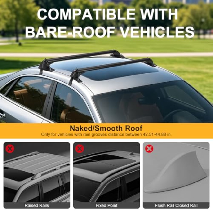 43 Barras Transversais Univers - Car Roof Rack Cross Bar avaliação e preço